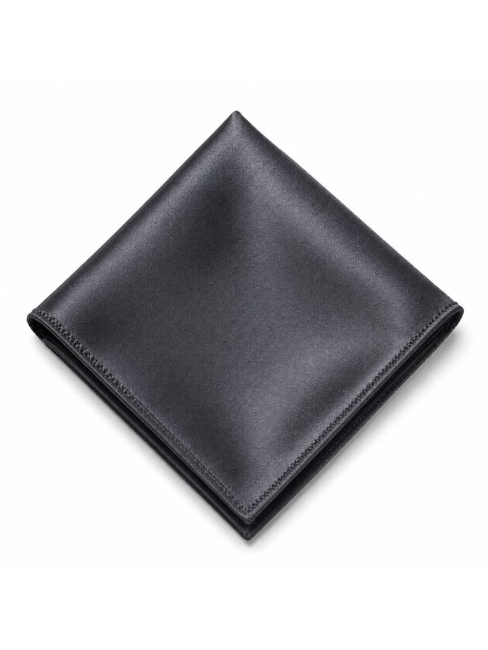 Charcoal Satin Pocket Square 9x9 Mens Handkerchief Wedding Suit Formal Prom Unis